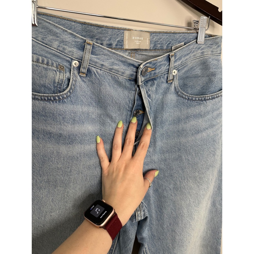 Everlane The 90's Cheeky Jean Women 28 Light Blue EUC High Rise Organic Cotton - Picture 4 of 8
